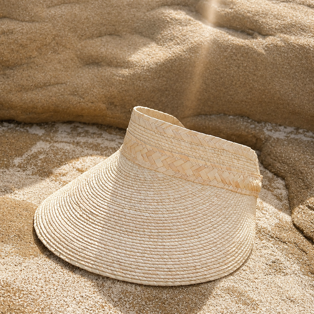 La Palma Palm Straw Visor
