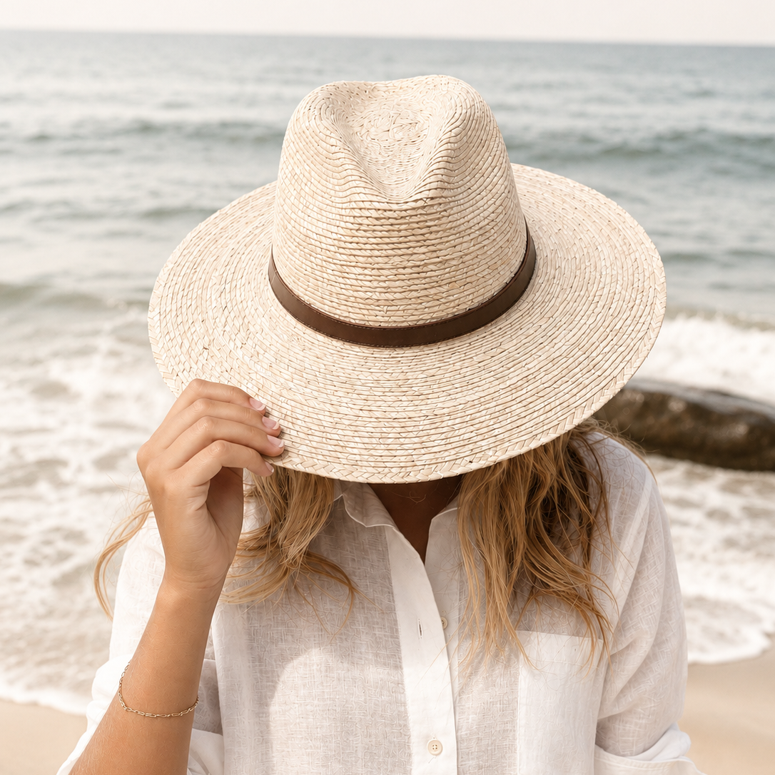 San Cristobal Fedora | Handwoven Palm Straw Hat