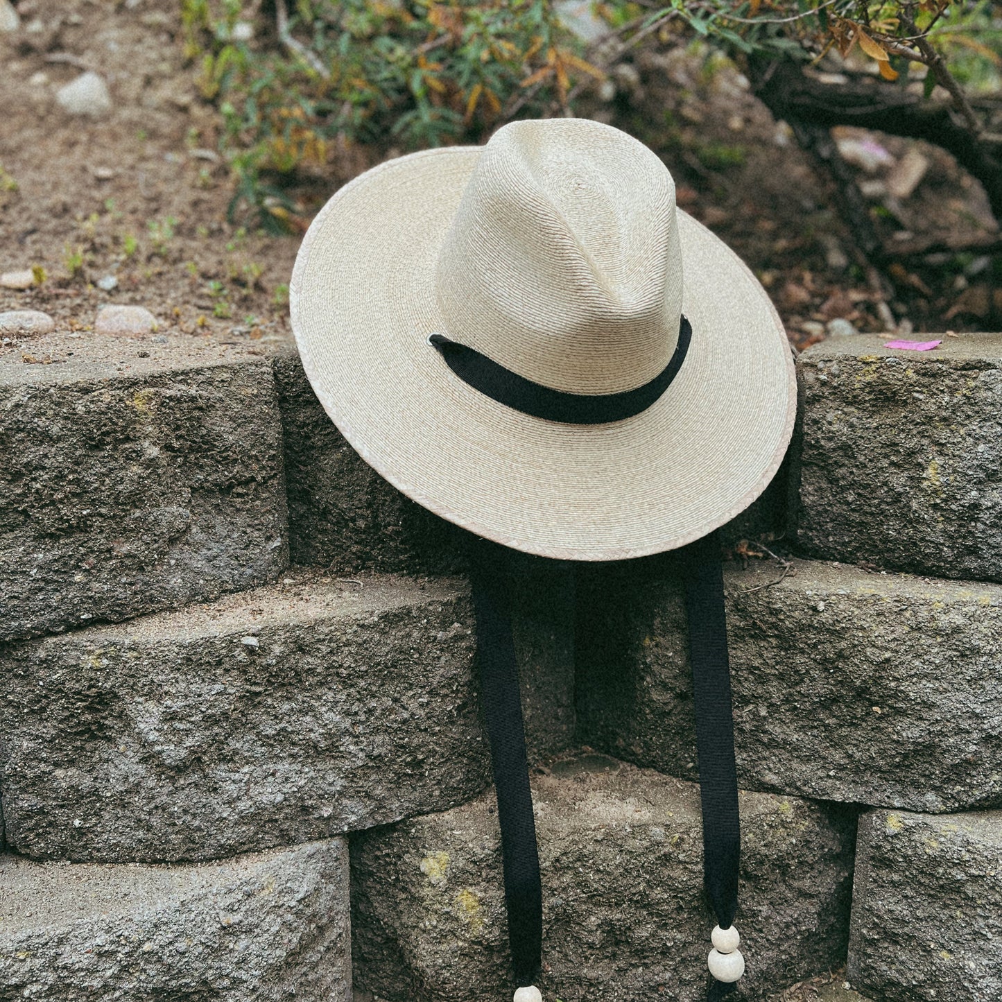 Straw Fedora with Ribbon Tie