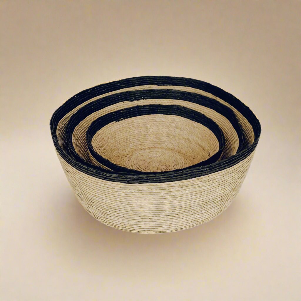 Torrey round hand-woven basket - available in three sizes
