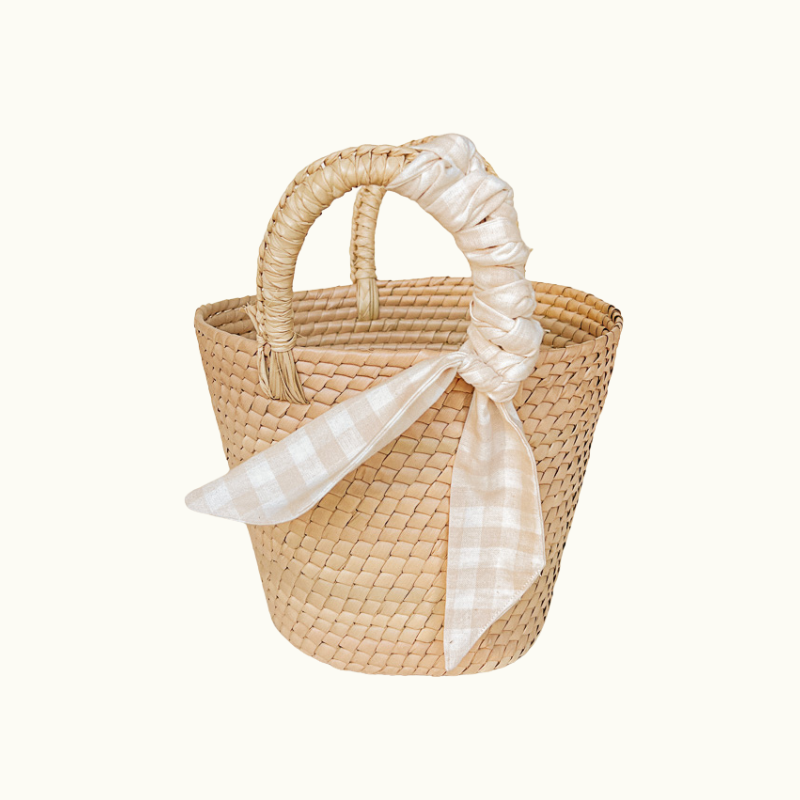Mini Somerset Straw Basket Bag