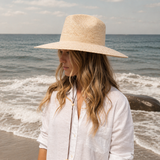 San Cristobal Straw Hat Bundle | Hat + Leather Hatband + Signature Styling Cord