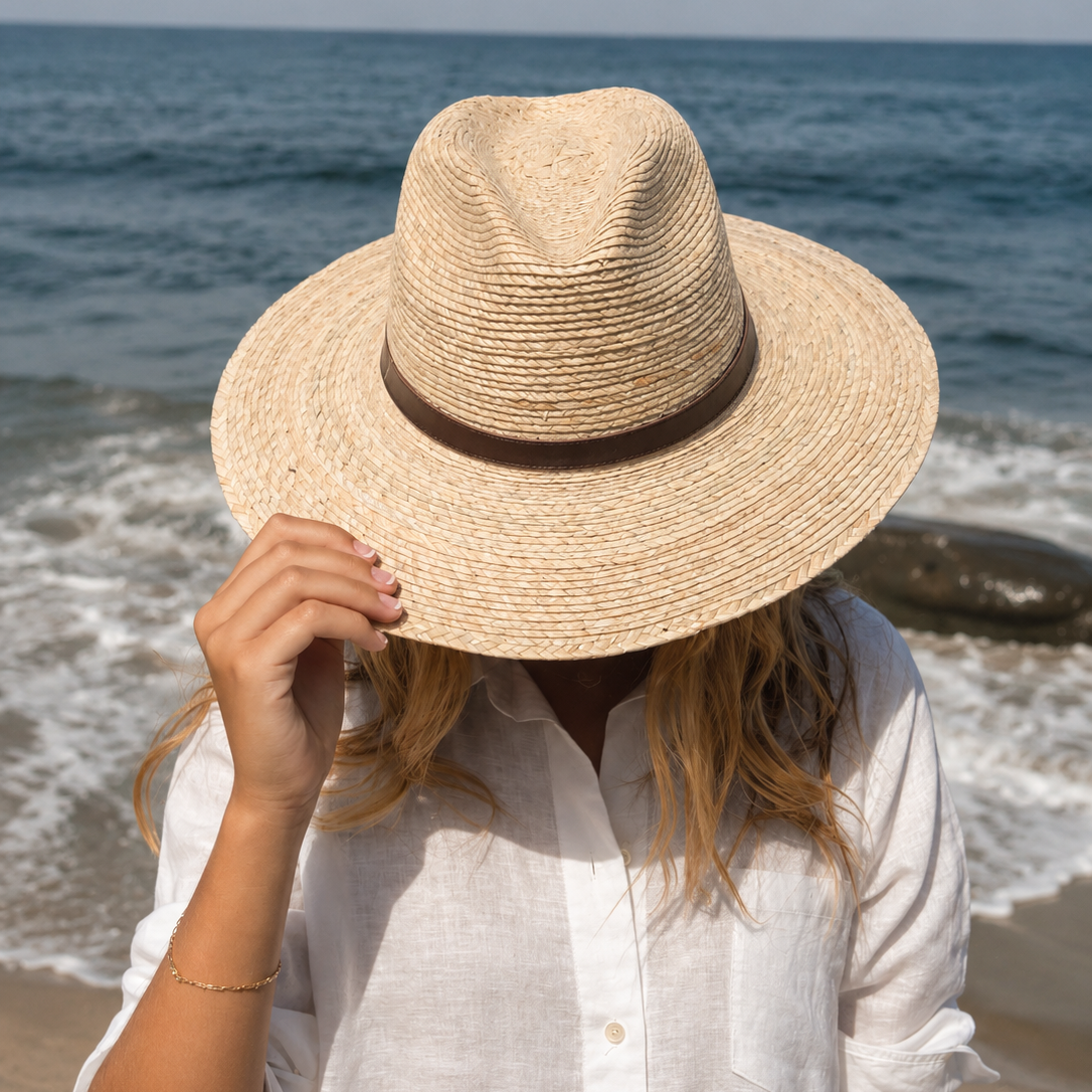 San Cristobal Straw Hat Bundle | Hat + Leather Hatband + Signature Styling Cord