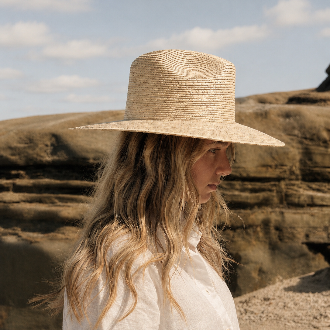 San Cristobal Fedora | Handwoven Palm Straw Hat
