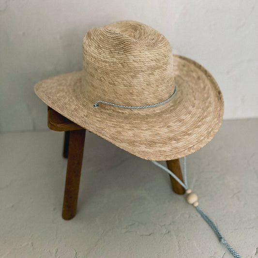 Straw Cowboy Hat With Chin Cord