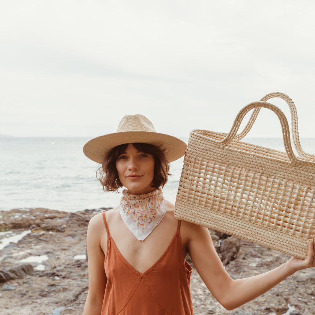 Mercado Straw Market Basket