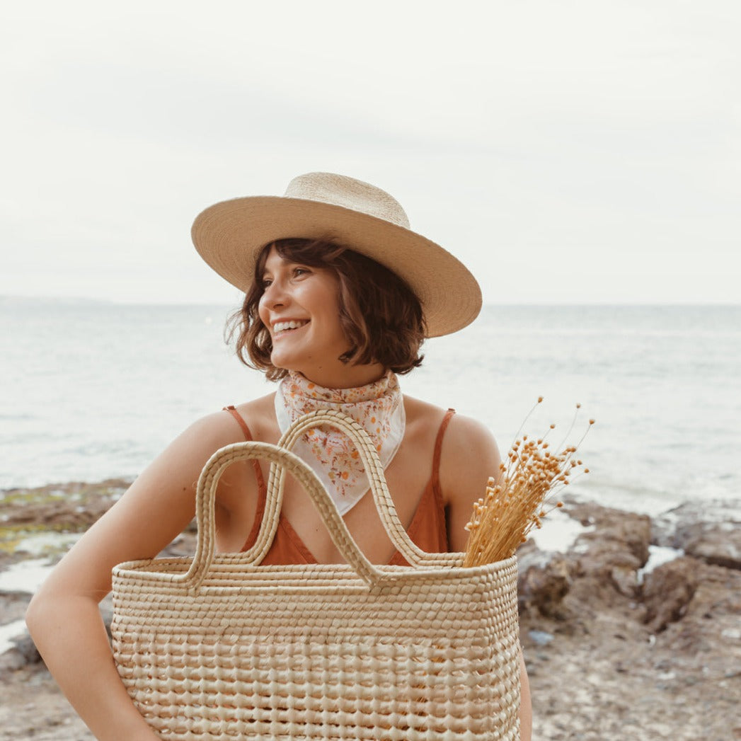 Mercado Straw Market Basket