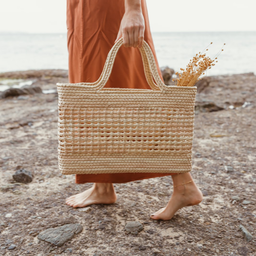 Mercado Straw Market Basket