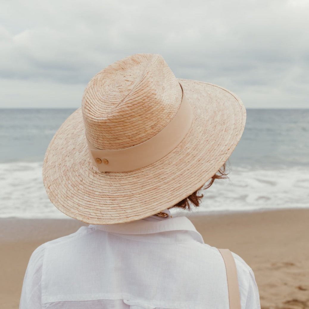 Wide Leather Hat band