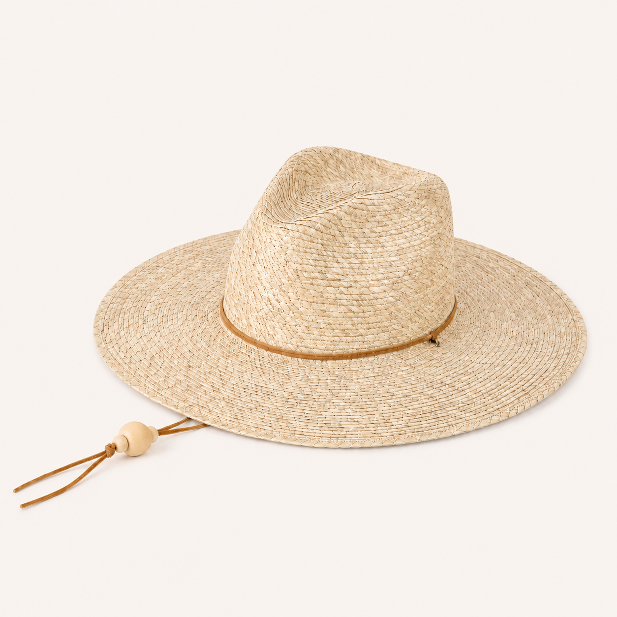 La Playa Fedora | Palm Straw Sun Hat with Chin Cord | LEAH