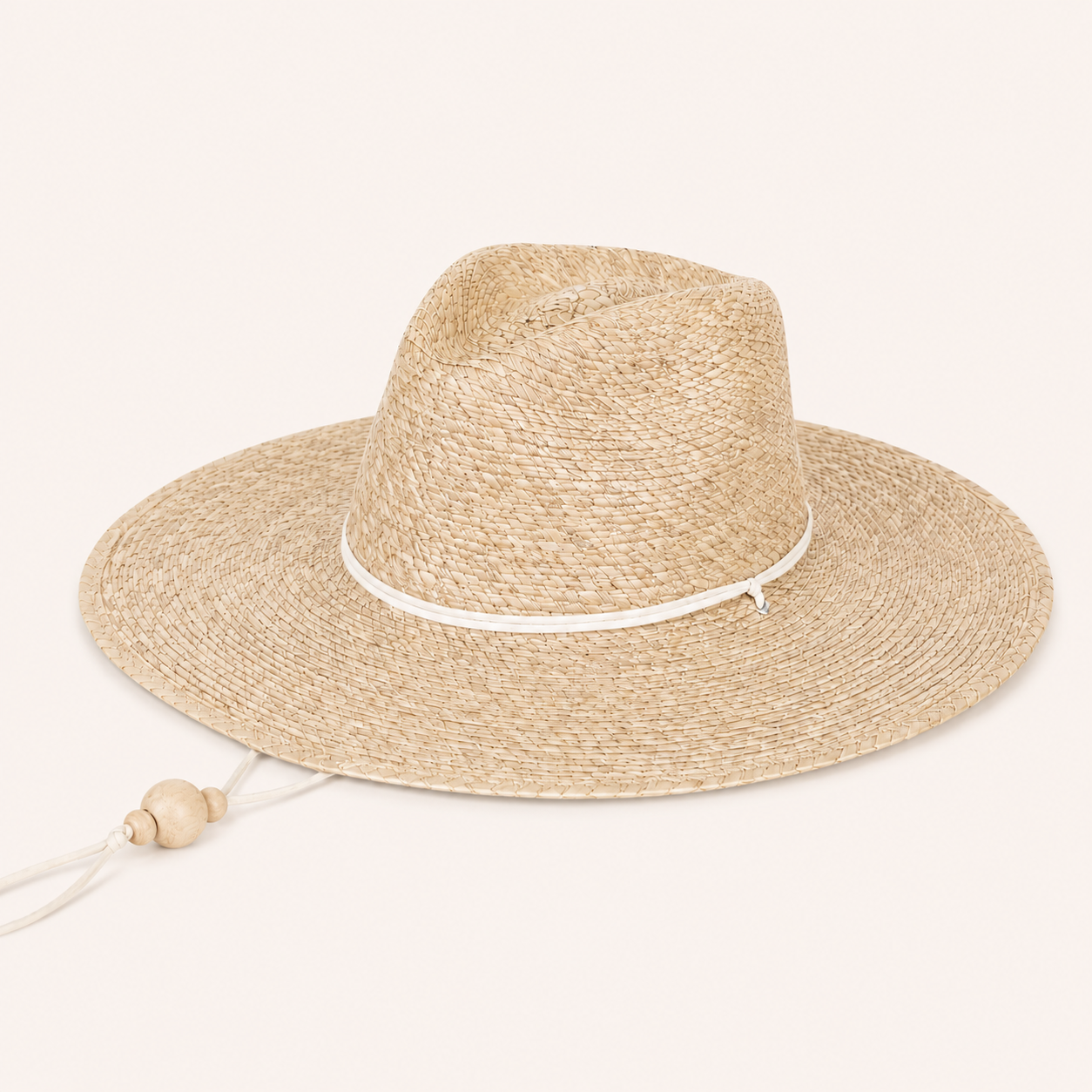 La Playa Fedora | Palm Straw Sun Hat with Chin Cord | LEAH