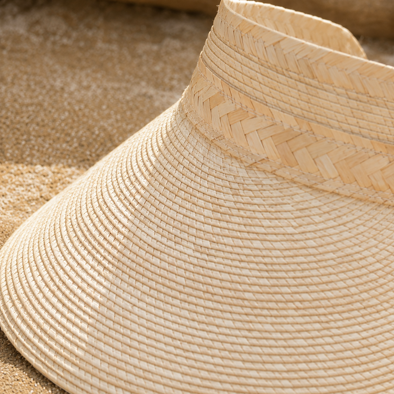 La Palma Palm Straw Visor
