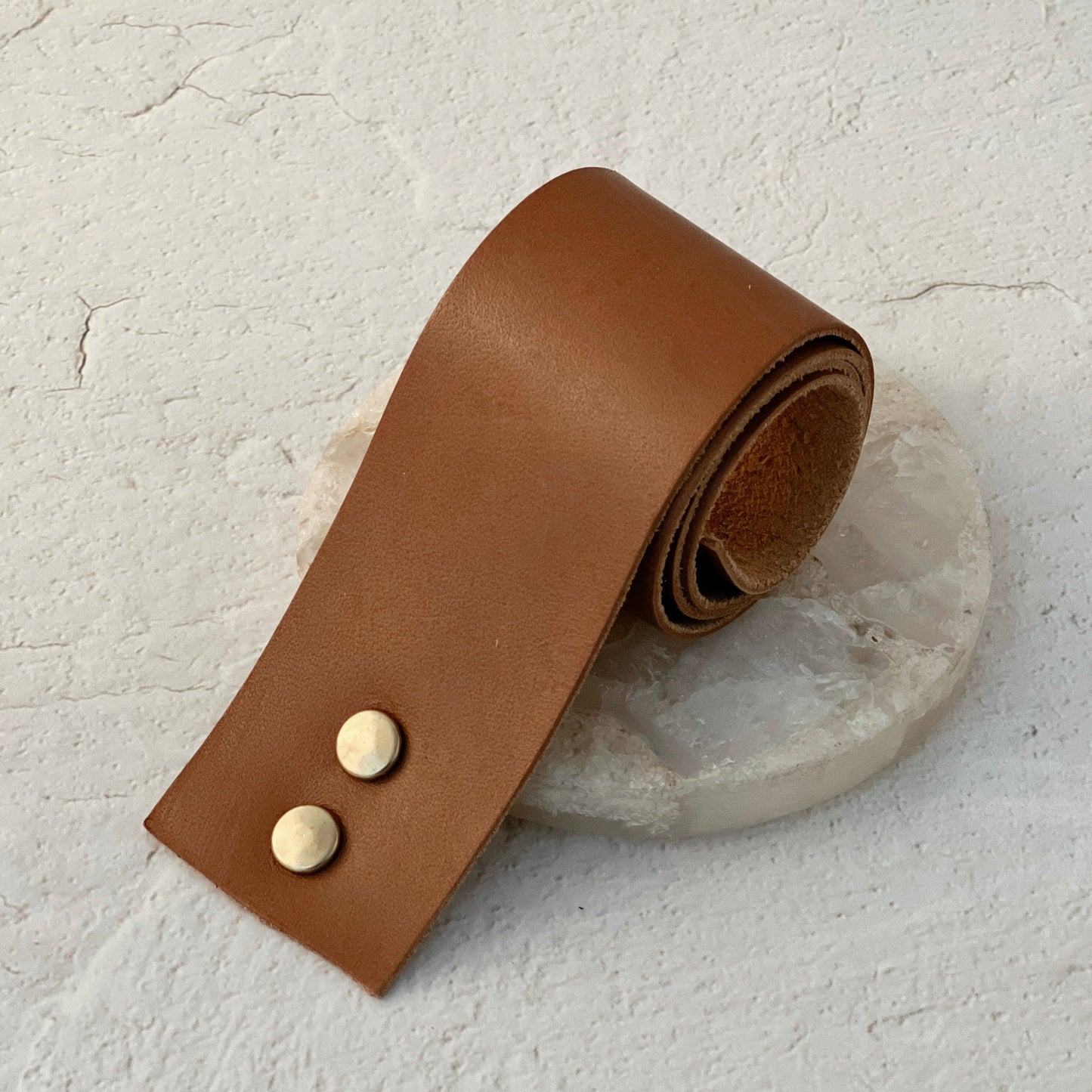 Wide Leather Hat band