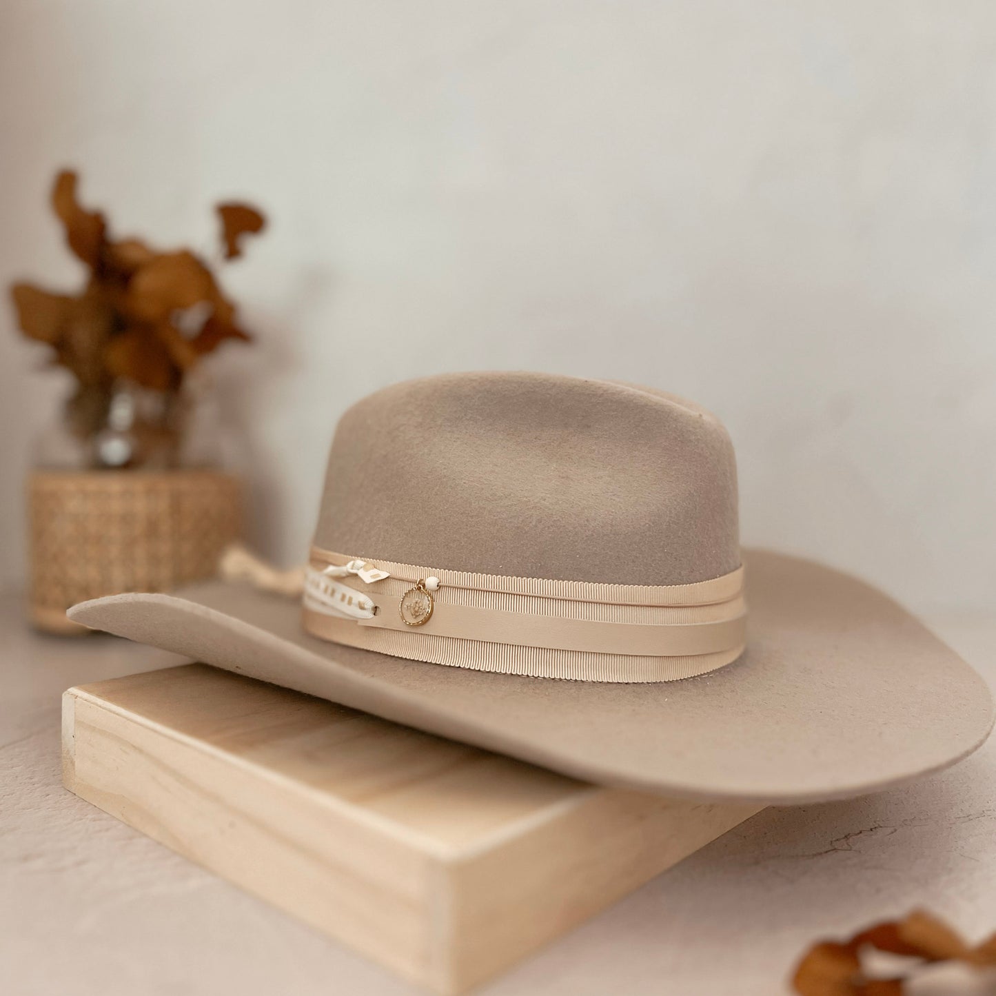 Dried Wildflower Western Hat Band