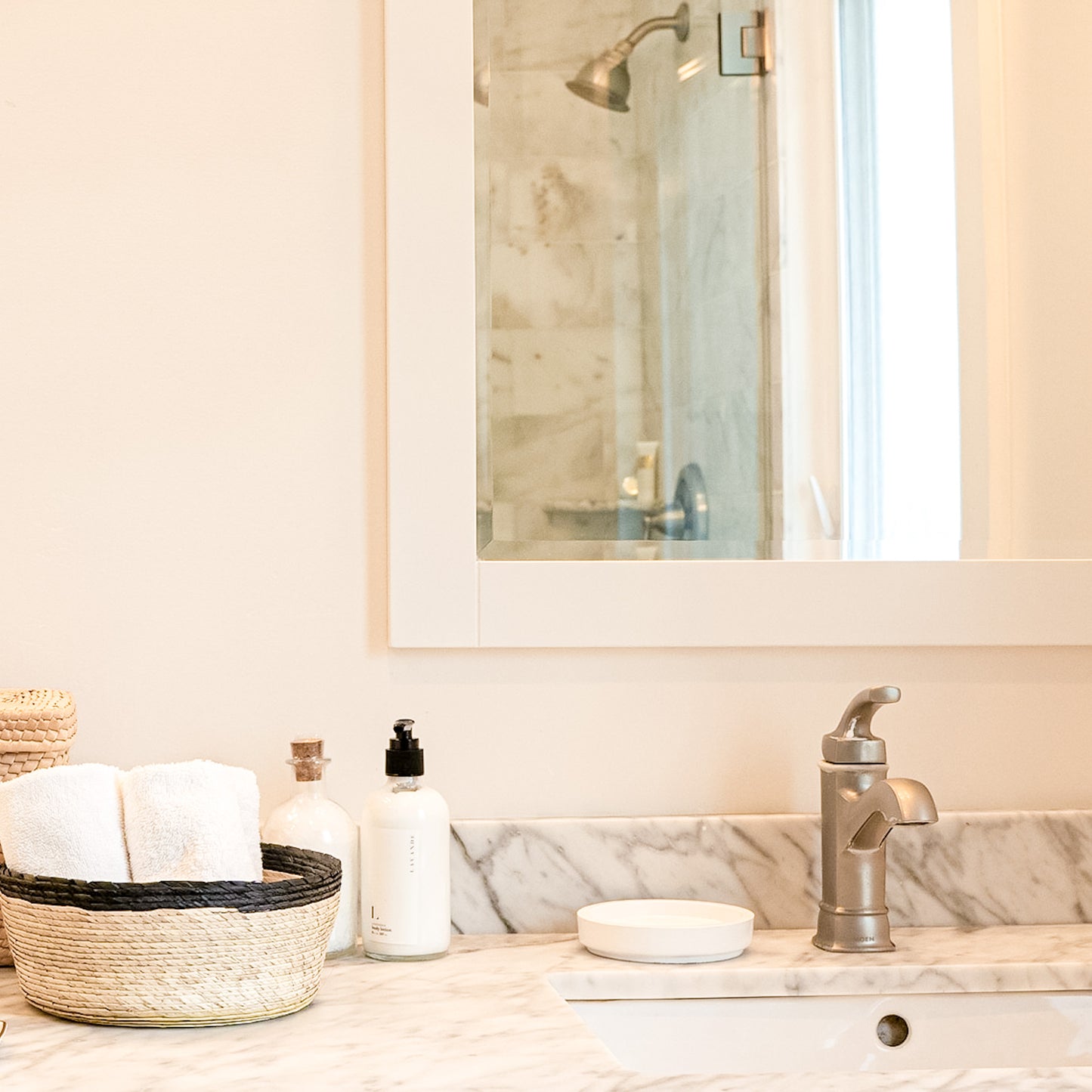 bathroom storage basket by Leah