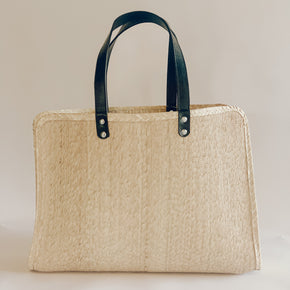 The Luna, our largest woven tote bag style by Leah
