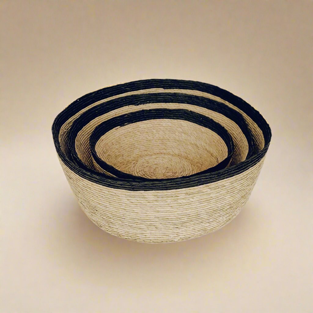 Torrey round hand-woven basket - available in three sizes